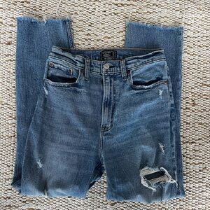 Abercrombie & Fitch Ultra High Rise Straight Jeans